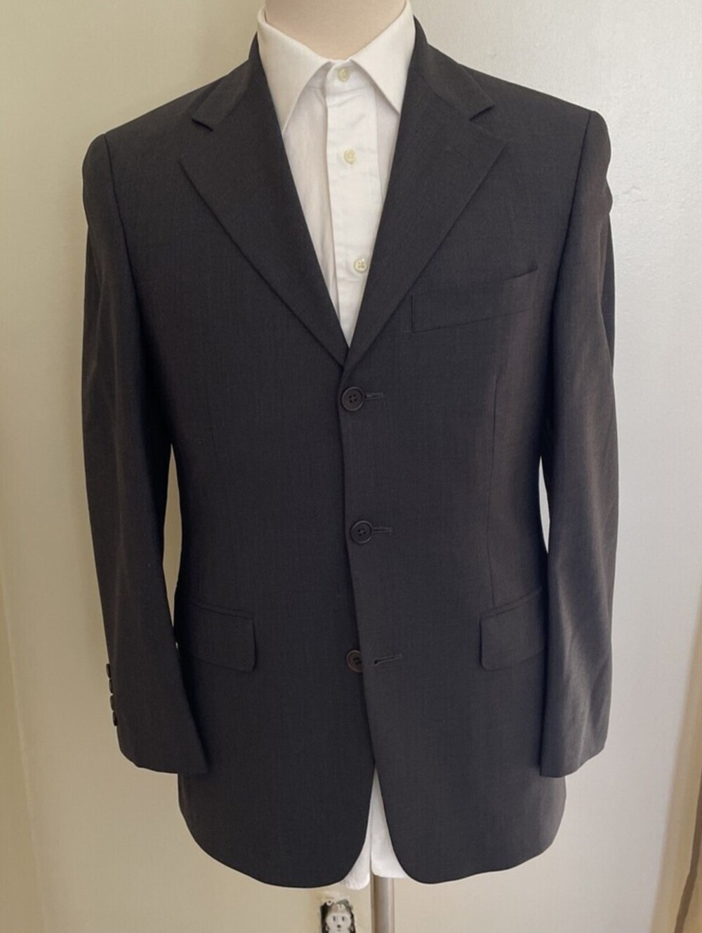 Brooks Brothers 346 3 Button Blazer Sportcoat Grey 36S